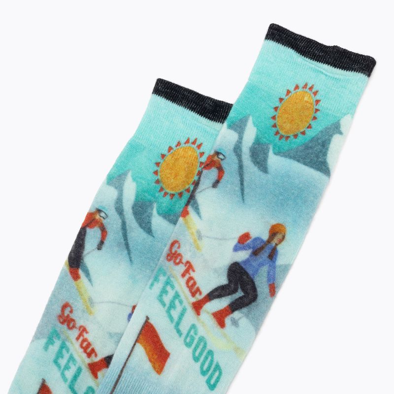 Dámske ponožky Smartwool Ski Targeted Cushion Snow Bunny Print OTC capri 4