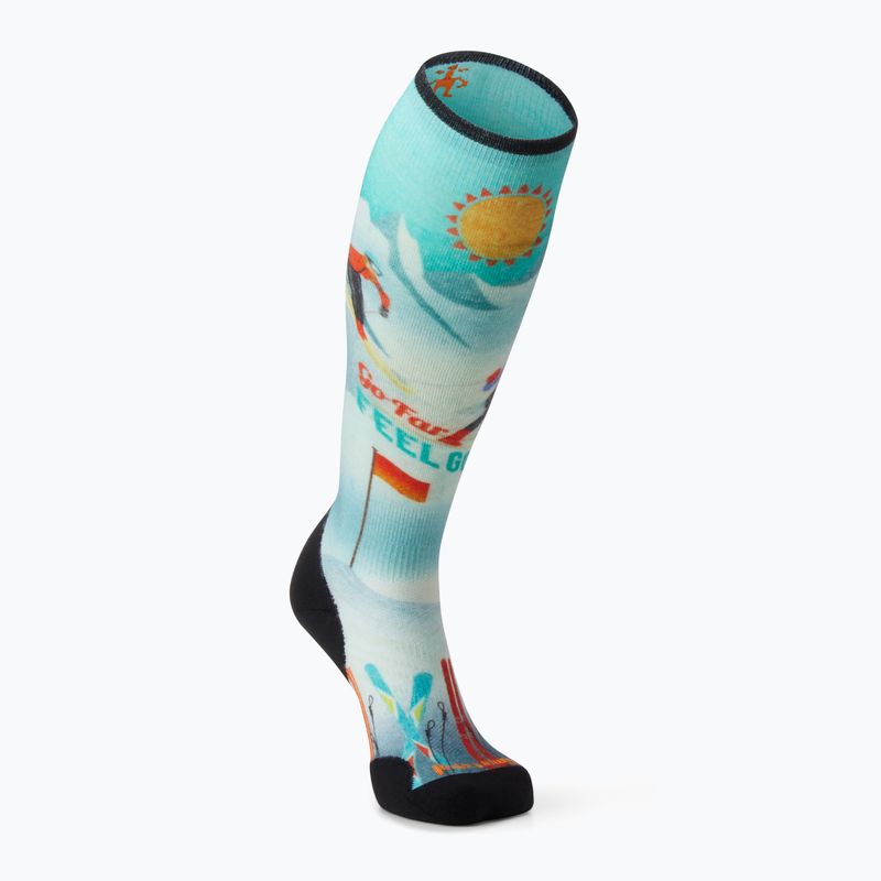 Dámske ponožky Smartwool Ski Targeted Cushion Snow Bunny Print OTC capri 5