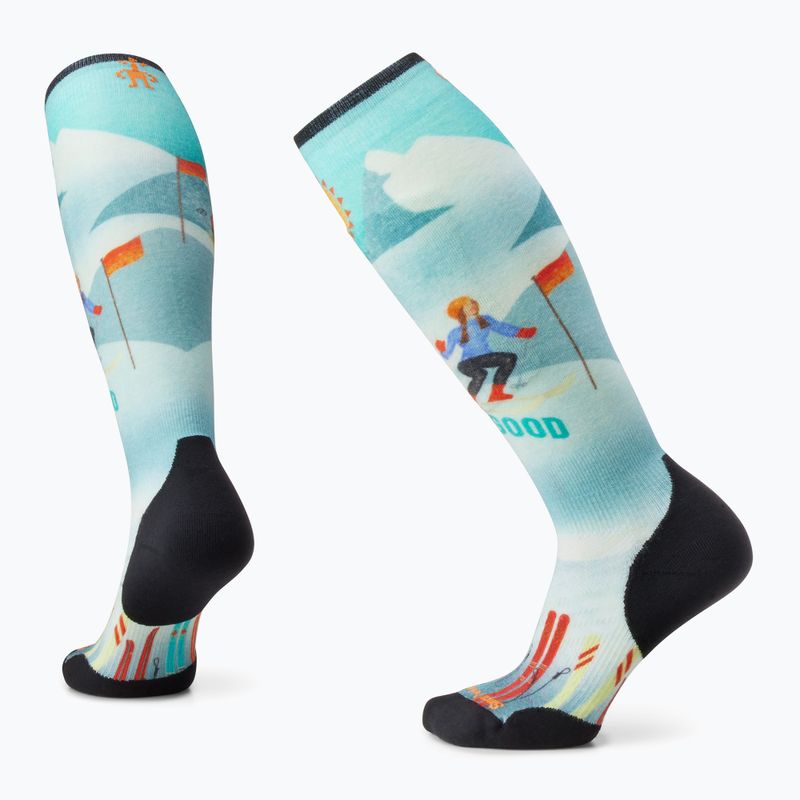 Dámske ponožky Smartwool Ski Targeted Cushion Snow Bunny Print OTC capri 6