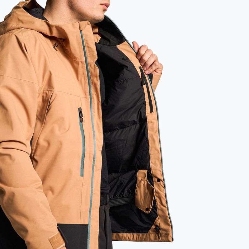 Pánska lyžiarska bunda The North Face Mount Bre almond butter/black 5