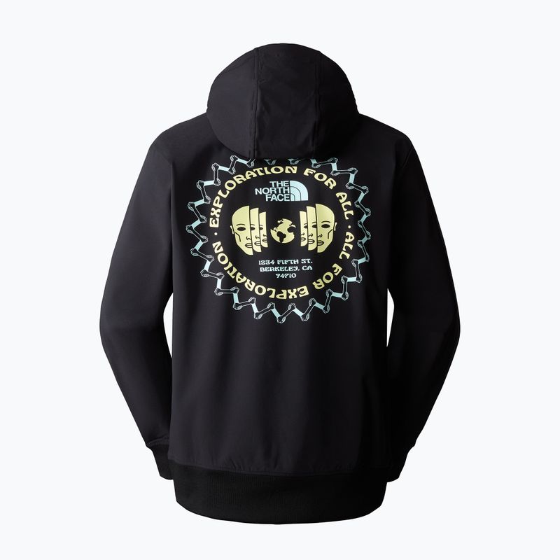 Pánska trekingová mikina The North Face Tekno Logo Hoodie black/sun sprite 6