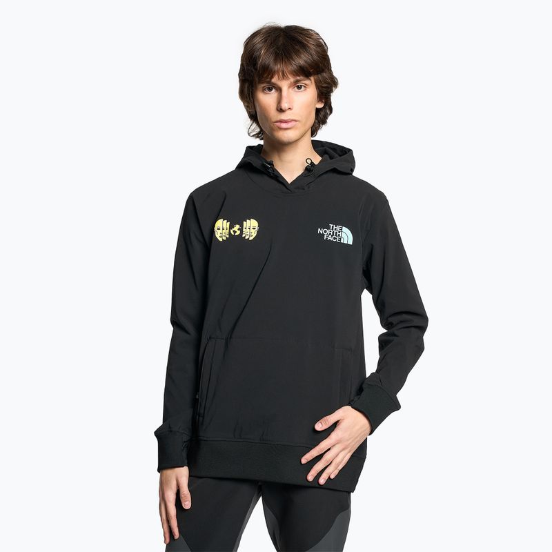 Pánska trekingová mikina The North Face Tekno Logo Hoodie black/sun sprite