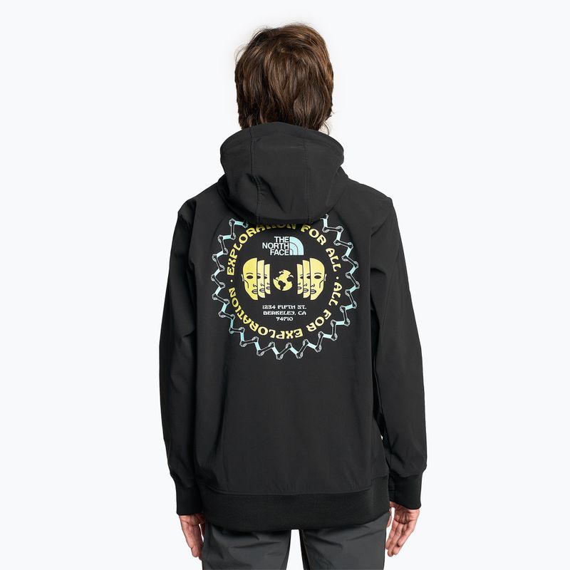 Pánska trekingová mikina The North Face Tekno Logo Hoodie black/sun sprite 2