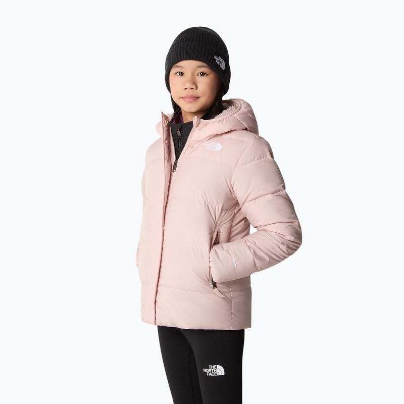 Detská páperová bunda The North Face North Down Fleece Parka pink moss 4