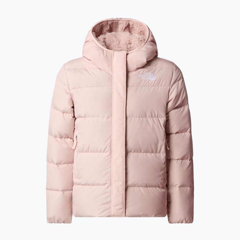 Detská páperová bunda The North Face North Down Fleece Parka pink moss