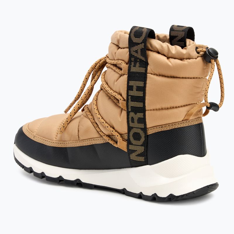 Dámske snehové topánky The North Face Thermoball Lace Up WP almond butter / black 3