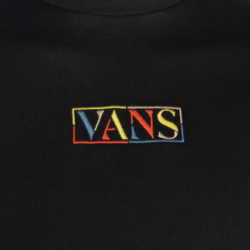 Pánske tričko Vans Multi Coloured Center Logo SS Tee black 3