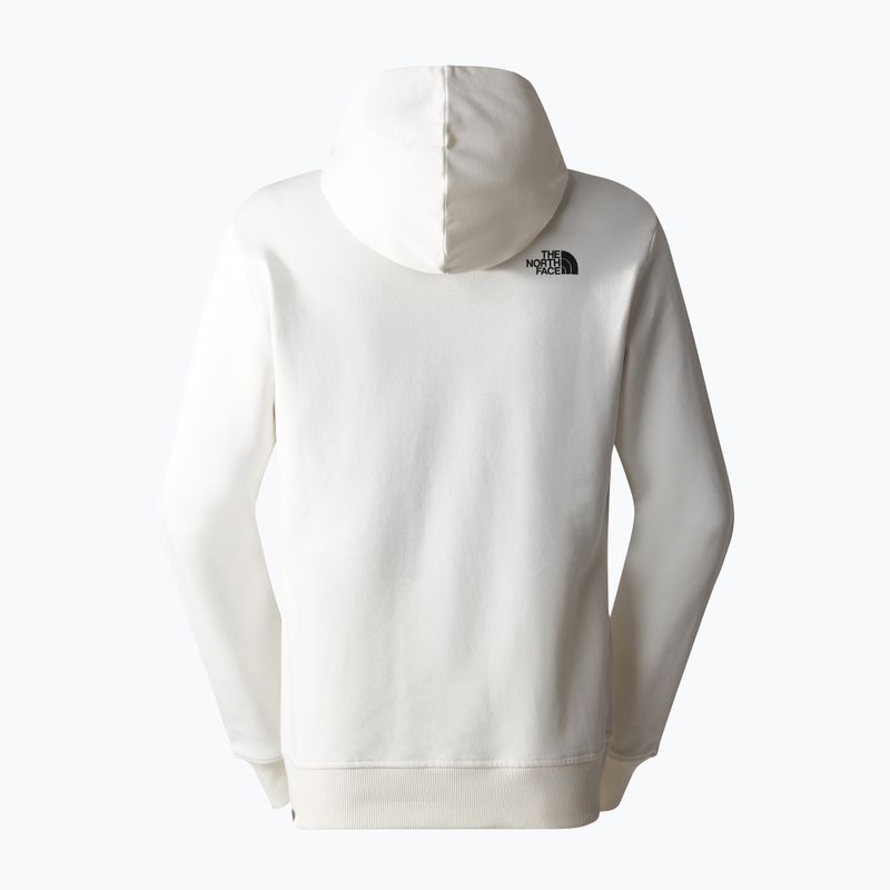 Pánska mikina The North Face Standard Hoodie gardenia white/coal brown water distortion print 5