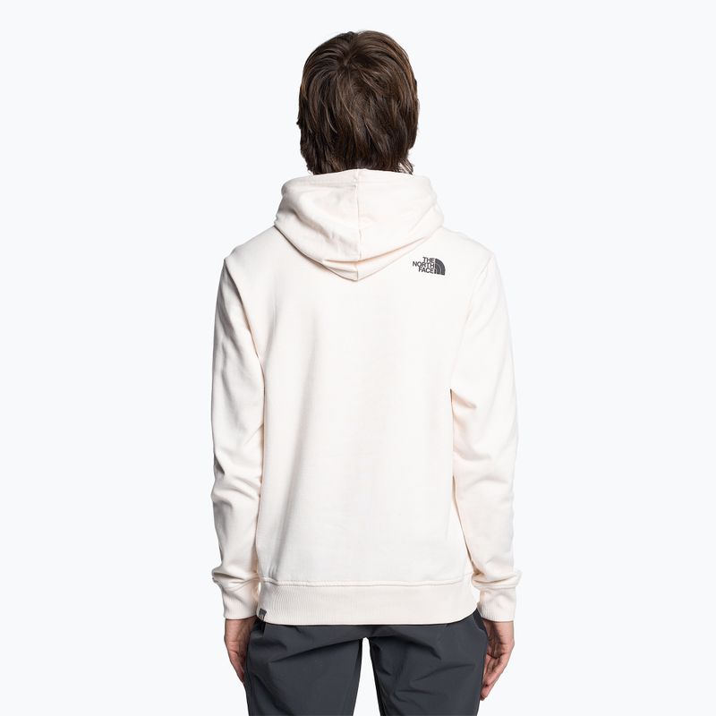 Pánska mikina The North Face Standard Hoodie gardenia white/coal brown water distortion print 2