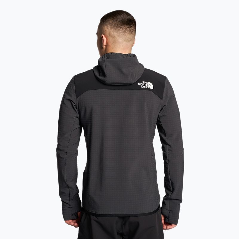 Pánska bunda The North Face Dawn Turn Hybrid Ventrix Midlayer sphalt grey/black/shocking orange 2