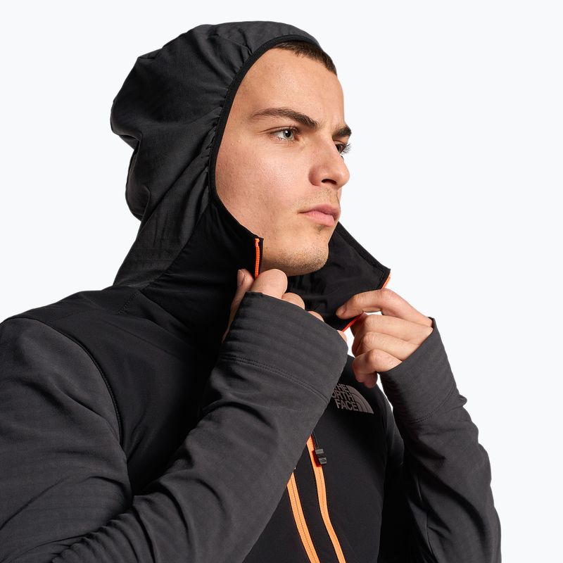 Pánska bunda The North Face Dawn Turn Hybrid Ventrix Midlayer sphalt grey/black/shocking orange 4