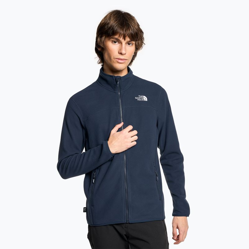 Pánska fleecová mikina The North Face 100 Glacier Full Zip summit navy