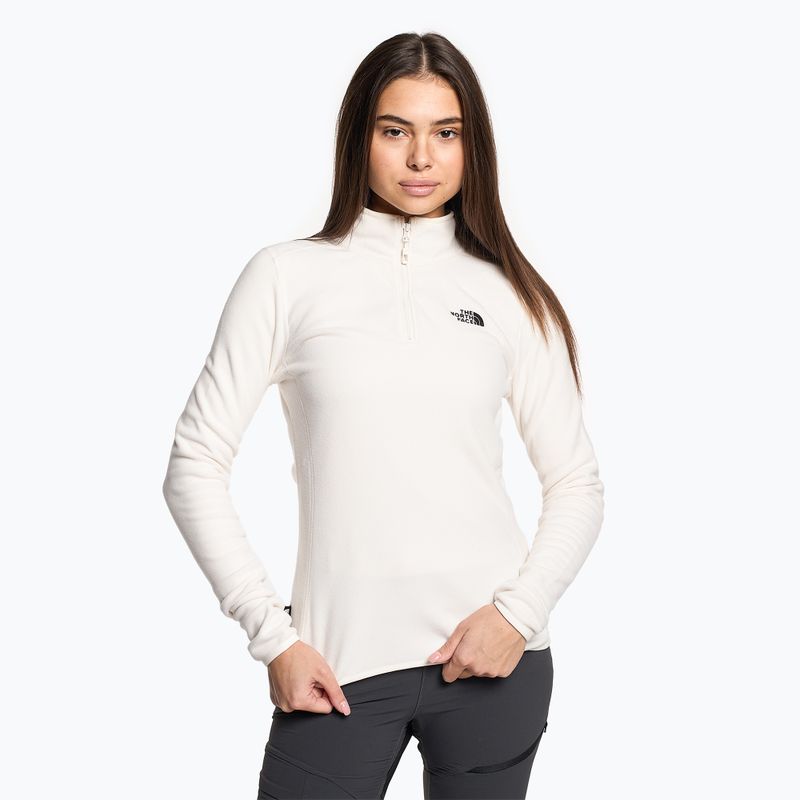 Dámska fleecová mikina The North Face 100 Glacier 1/4 Zip gardenia white