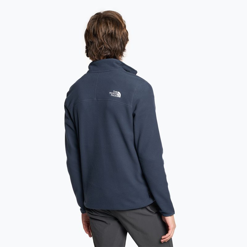 Pánska fleecová mikina The North Face 100 Glacier 1/4 Zip summit navy 2