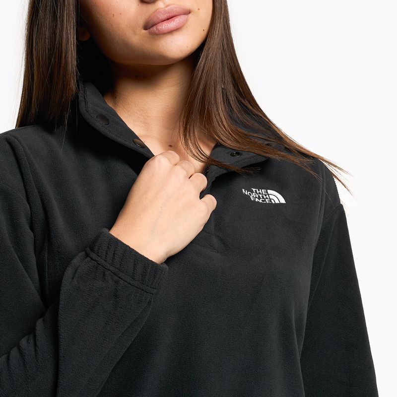 Dámska fleecová mikina The North Face Homesafe Snap Neck Fleece Pullover black/black 4