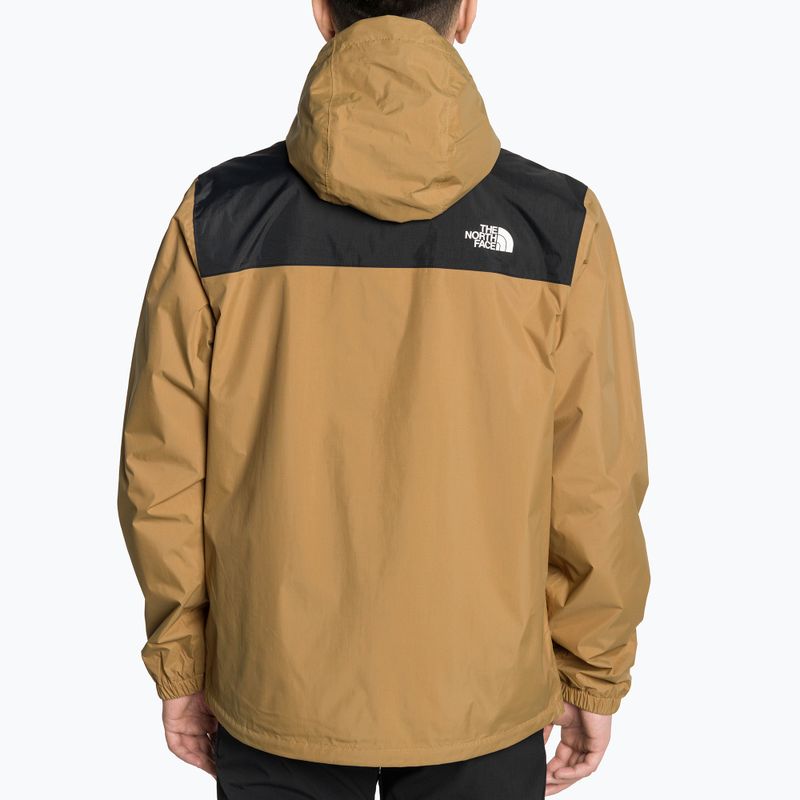 The North Face pánska úžitková hnedo-čierna bunda do dažďa Antora 2