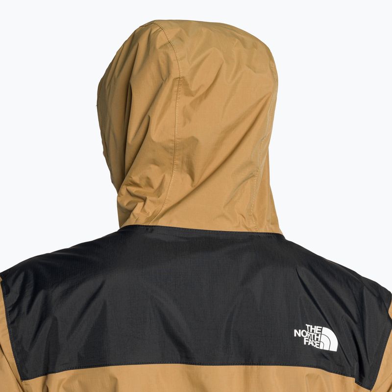 The North Face pánska úžitková hnedo-čierna bunda do dažďa Antora 5