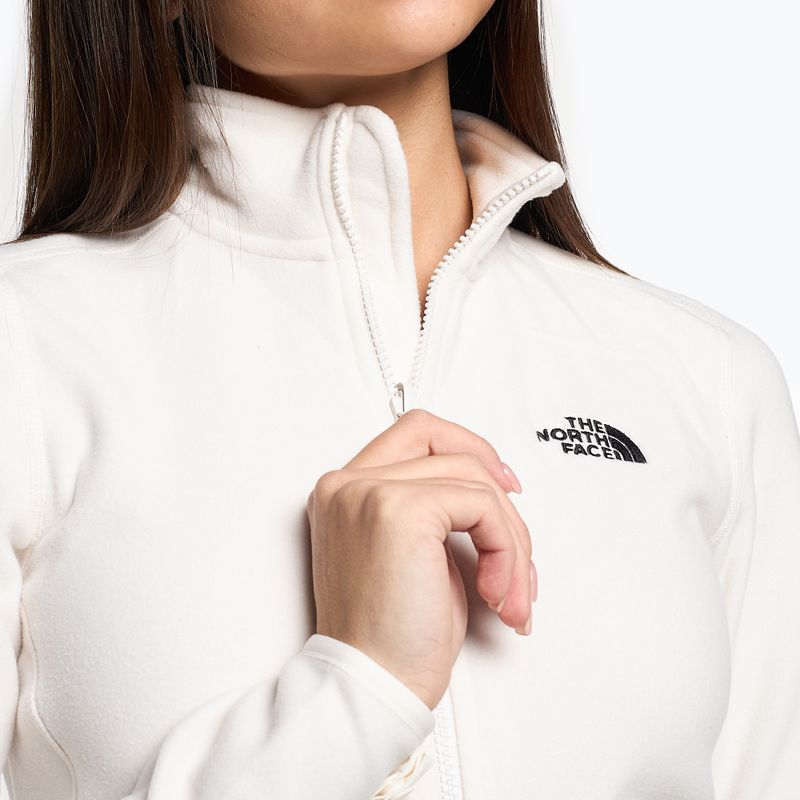 Dámska fleecová mikina The North Face 100 Glacier Fz gardenia white 4