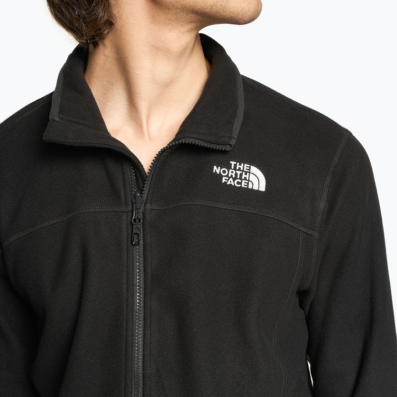 Pánska fleecová mikina The North Face 100 Glacier Full Zip black 4