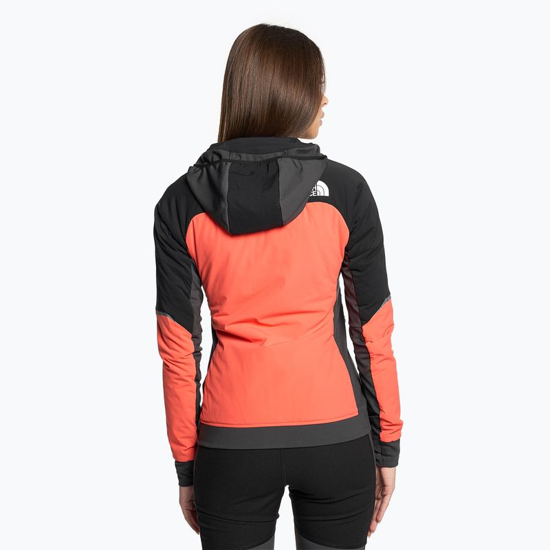 Dámska páperová bunda The North Face Dawn Turn Hybrid Ventrix Hoodie radiant orange/black/asphalt grey 2