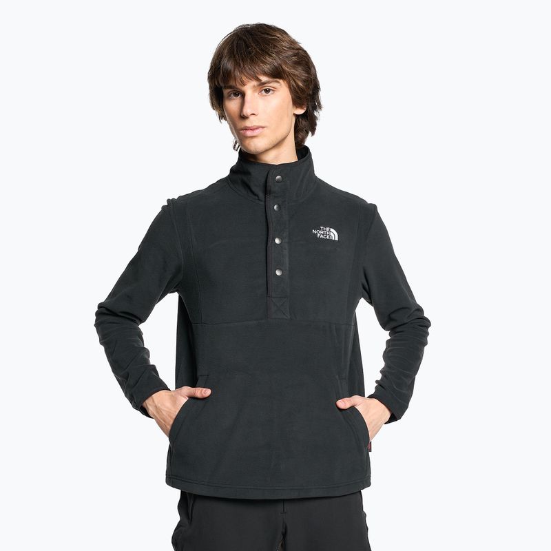 Pánska fleecová mikina The North Face Homesafe Snap Neck Fleece Pullover black