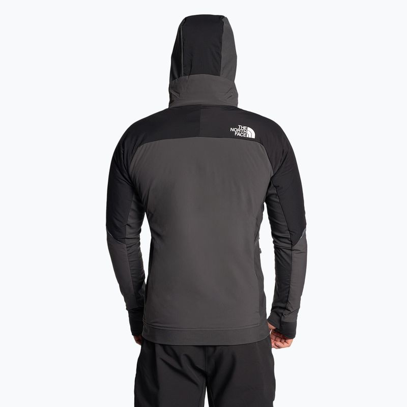 Pánska lyžiarska bunda The North Face Dawn Turn Hybrid Ventrix Hoodie asphalt grey/black/shocking orange 2