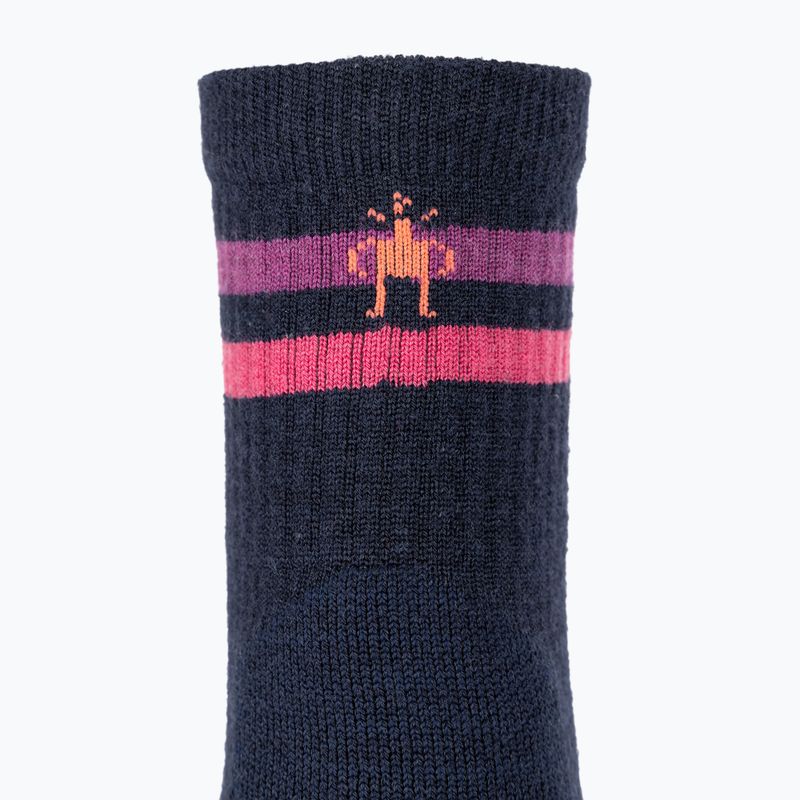 Dámske trekingové ponožky Smartwool Hike Light Cushion Tube Stripe Crew deep navy/power pink 3