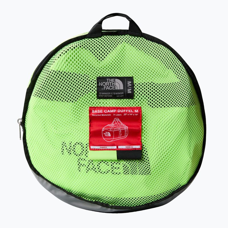 Cestovná taška The North Face Base Camp Duffel M 71 l safety green/black 2