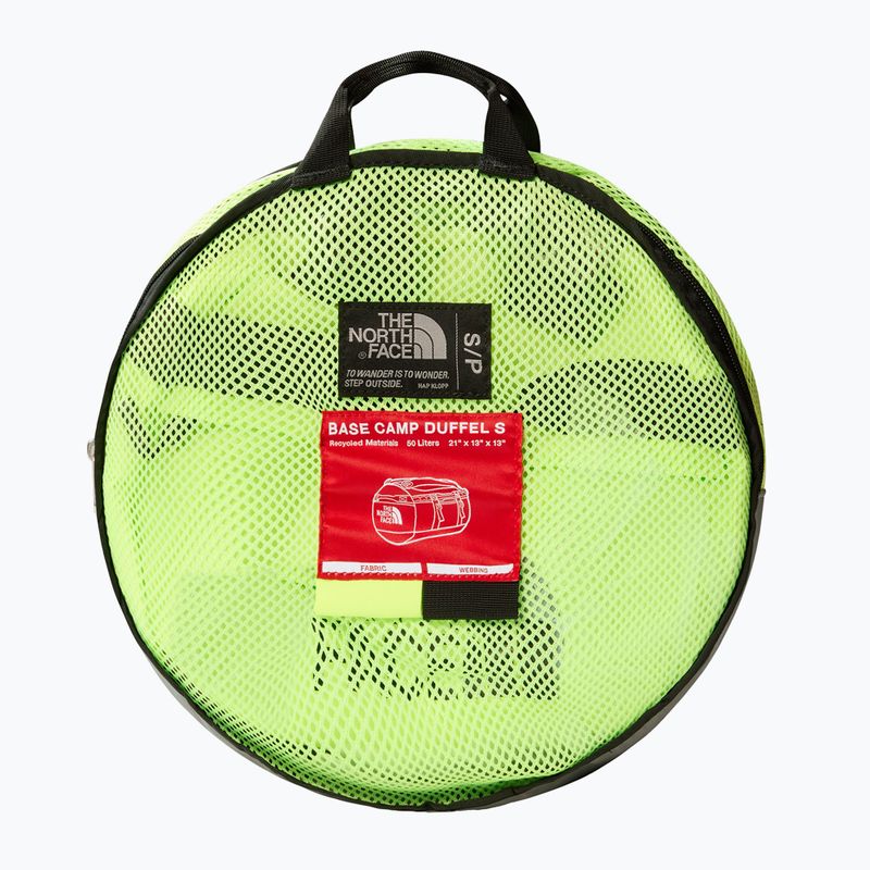 Cestovná taška The North Face Base Camp Duffel S 50 l bezpečnostná zelená/čierna 2