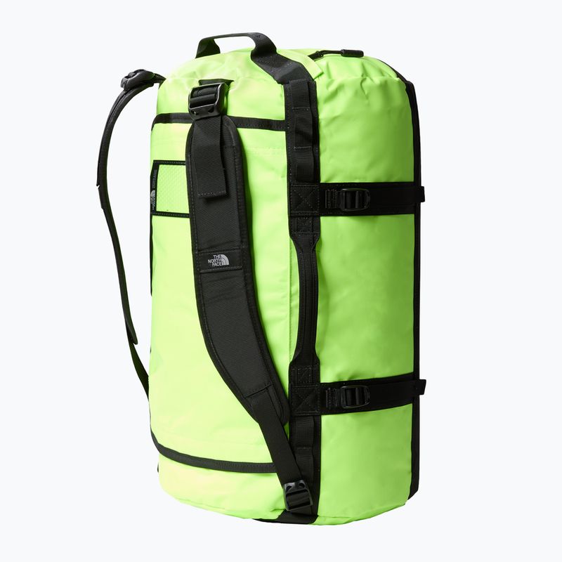 Cestovná taška The North Face Base Camp Duffel S 50 l bezpečnostná zelená/čierna 3