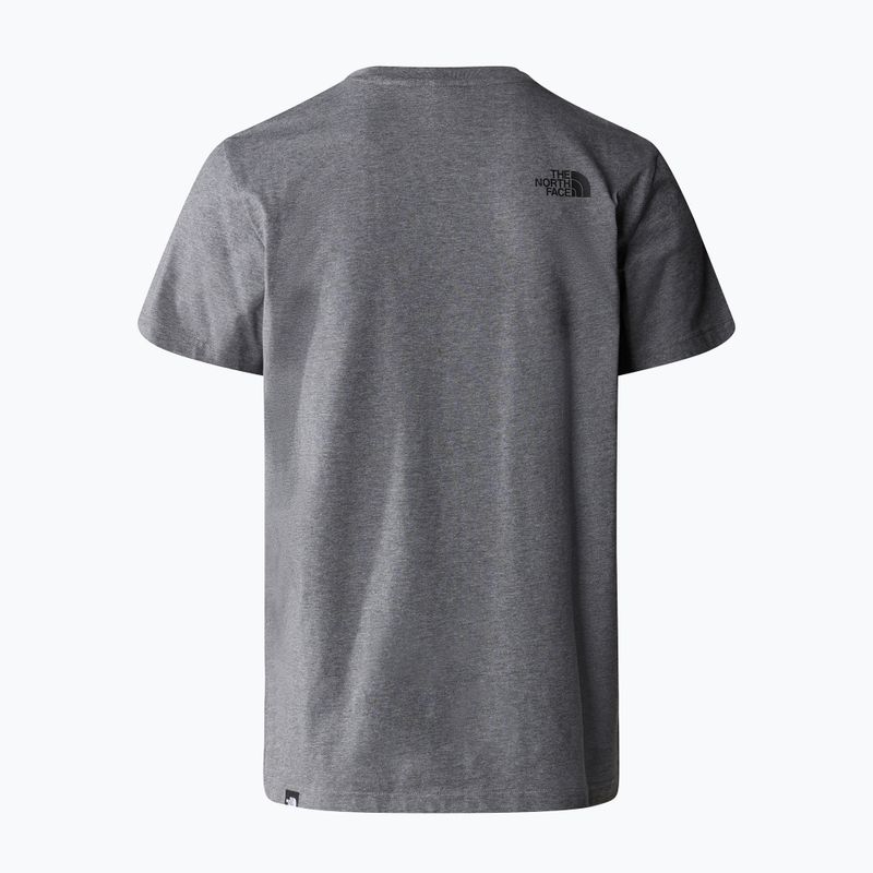 Pánske tričko The North Face Simple Dome Tee medium grey heather 6