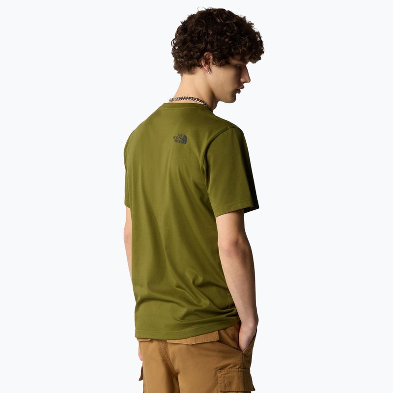 Pánske tričko The North Face Simple Dome Tee forest olive 3