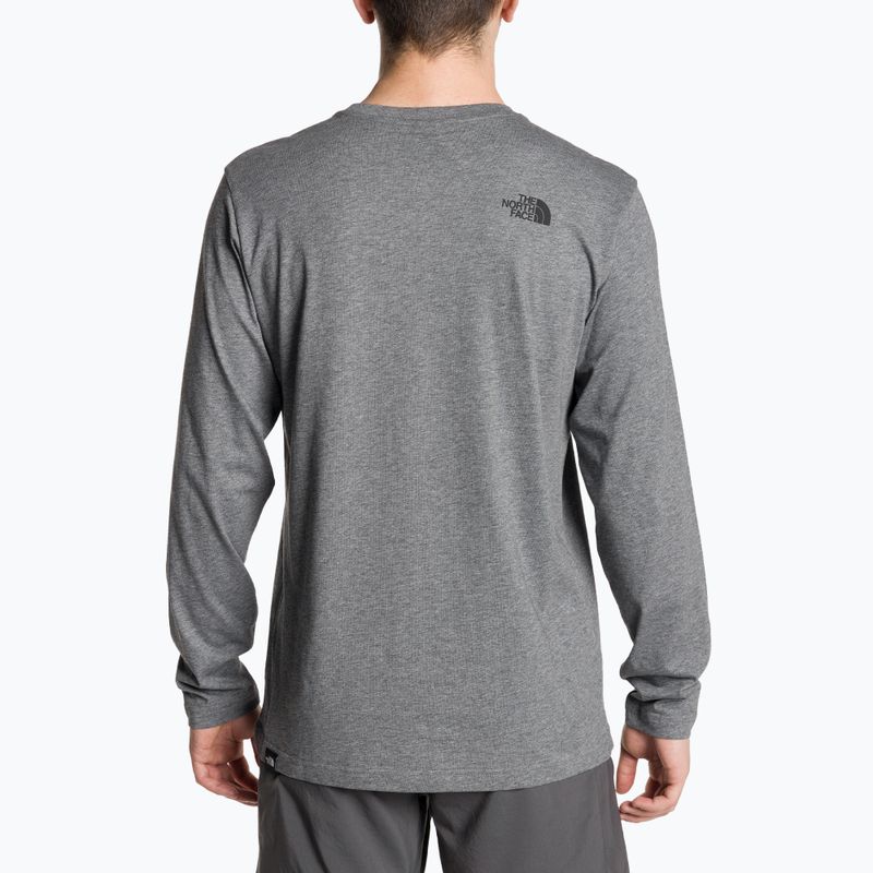 The North Face Simple Dome pánske tričko medium grey heather 2