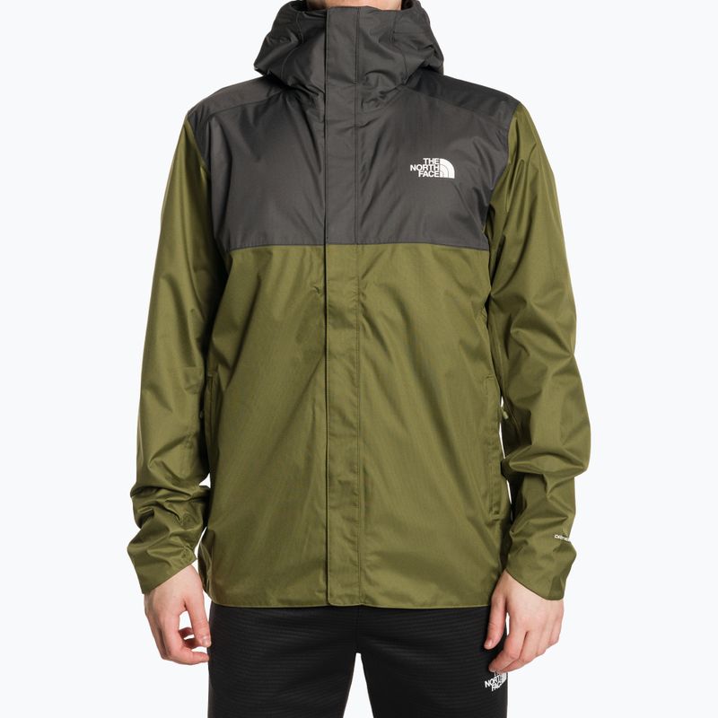 Pánska bunda do dažďa The North Face Quest Zip-In forest olive/asphalt grey