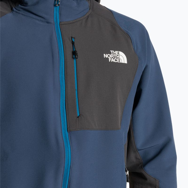 Pánska softshellová bunda The North Face AO Softshell Hoodie shady blue/asphalt grey 3