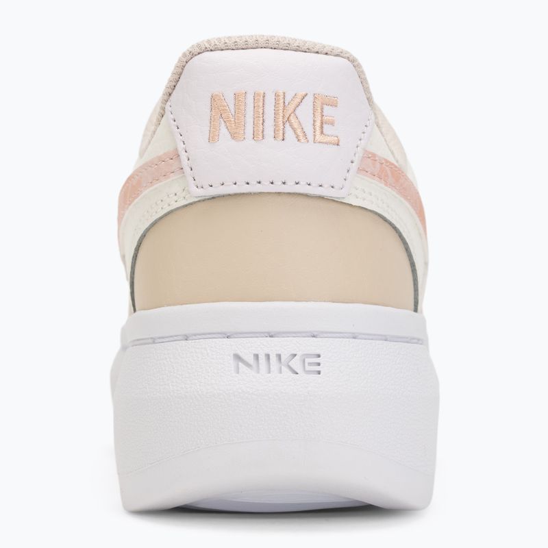 Dámske topánky Nike Court Vision Alta sail/white/sanddrift/arctic orange 6