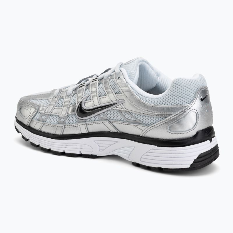 Dámske topánky Nike P-6000 white/metallic silver/black 3