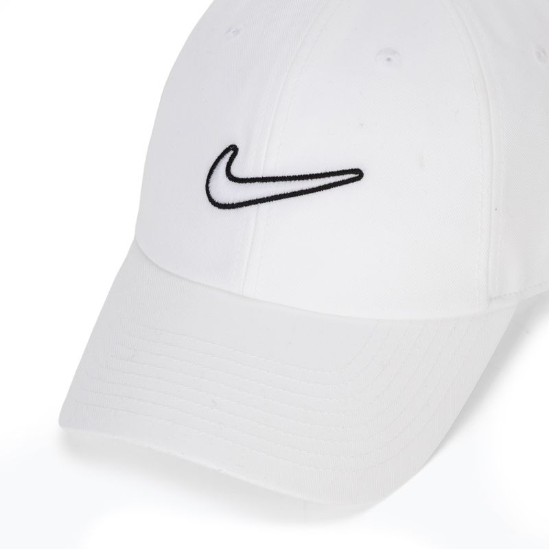 Šiltovka Nike Club Unstructured Swoosh white/white 3