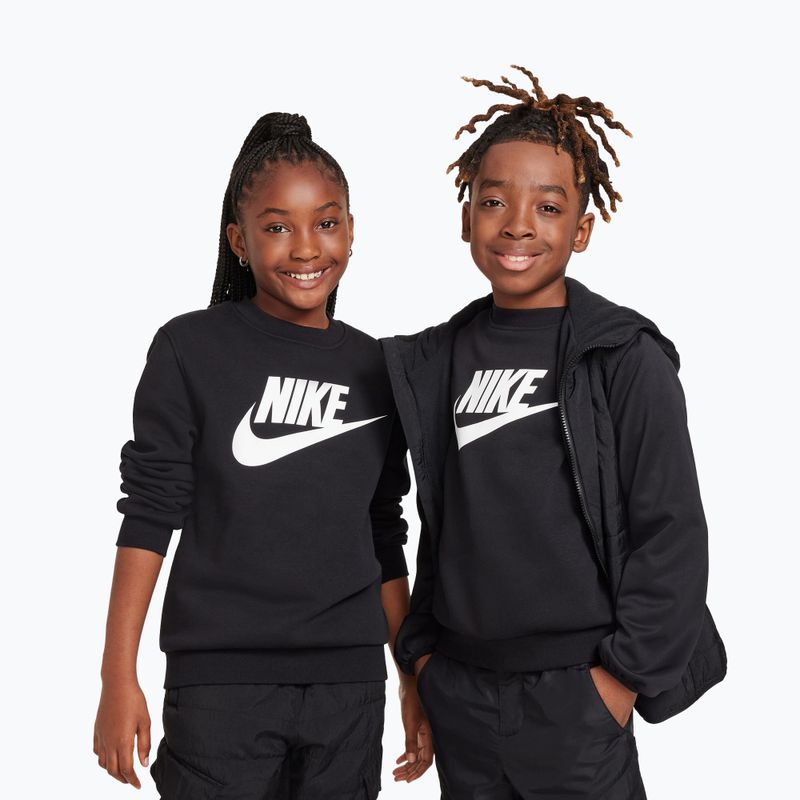 Detská mikina Nike Sportswear Club Fleece comet black/white 4