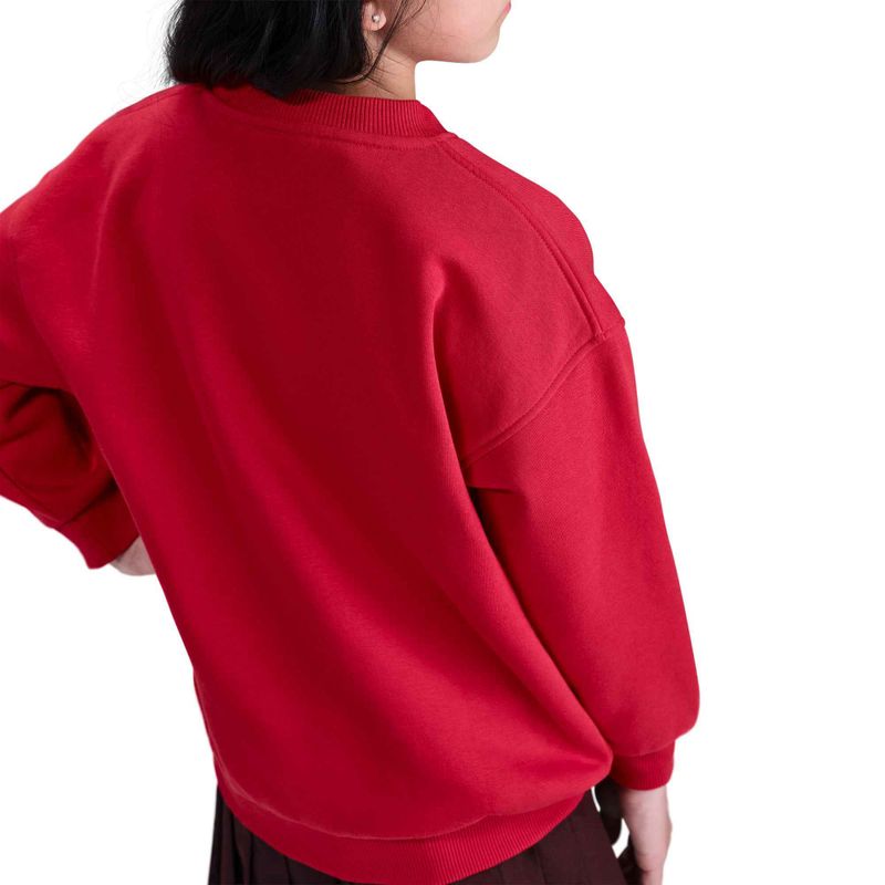 Detská mikina Nike Sportswear Club Fleece university red/white 6