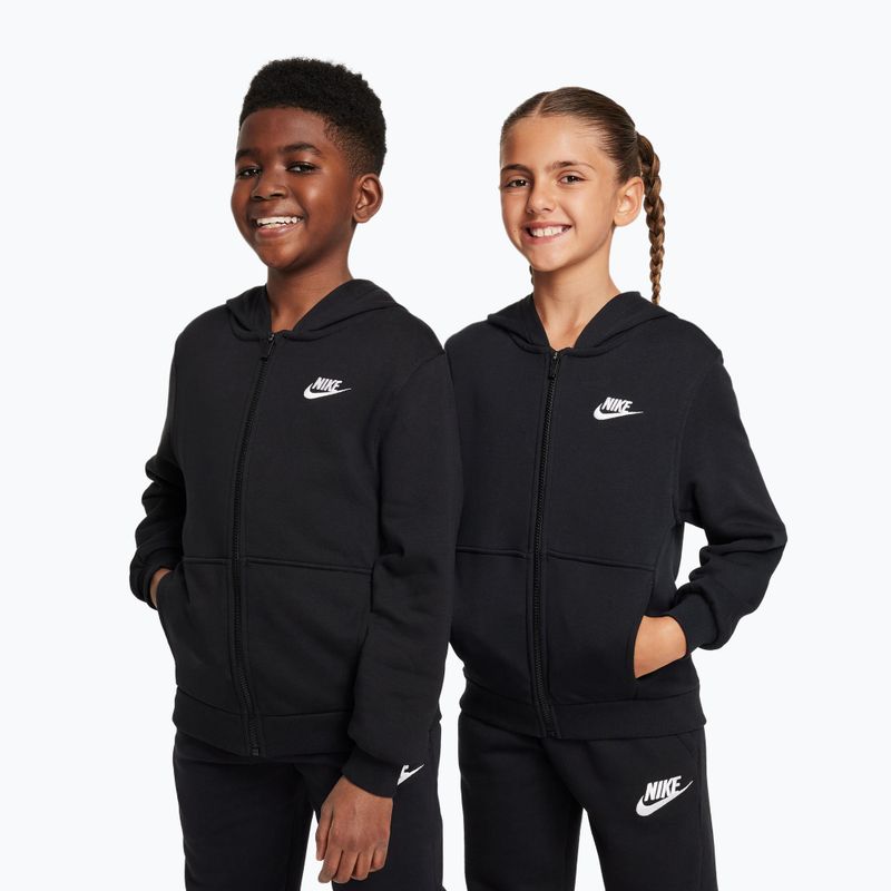 Detská mikina Nike Club Fleece black/white