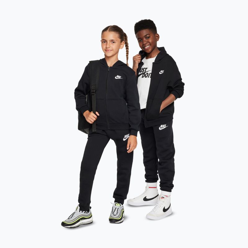 Detská mikina Nike Club Fleece black/white 2