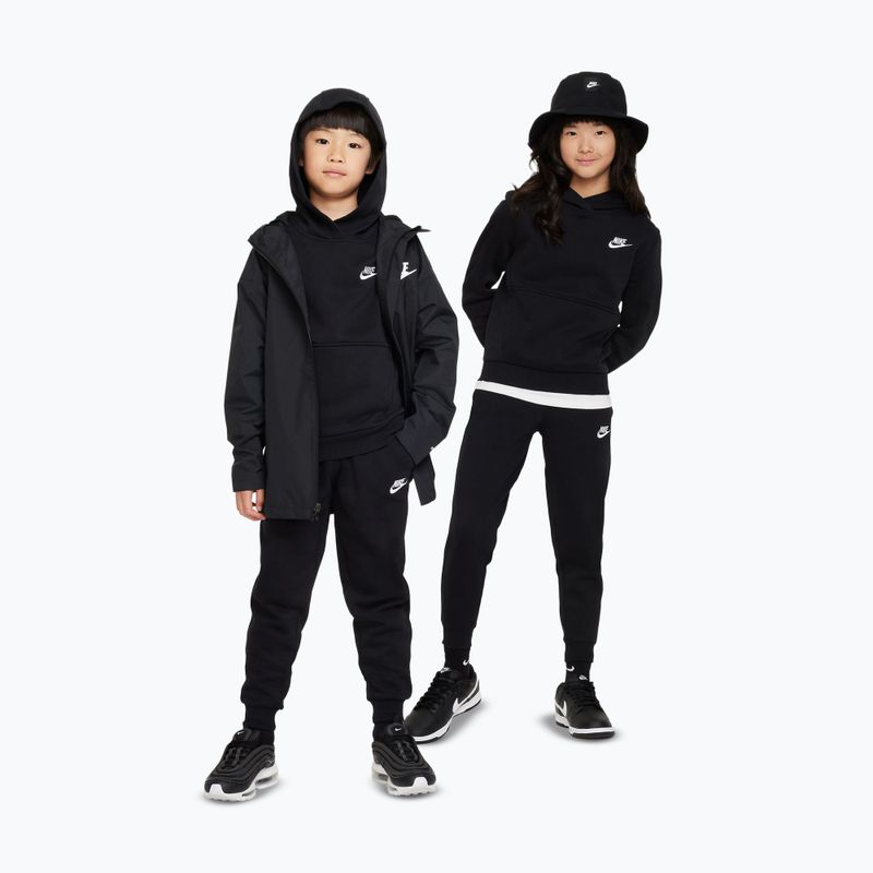 Detská mikina Nike Sportswear Club Fleece black/white 2