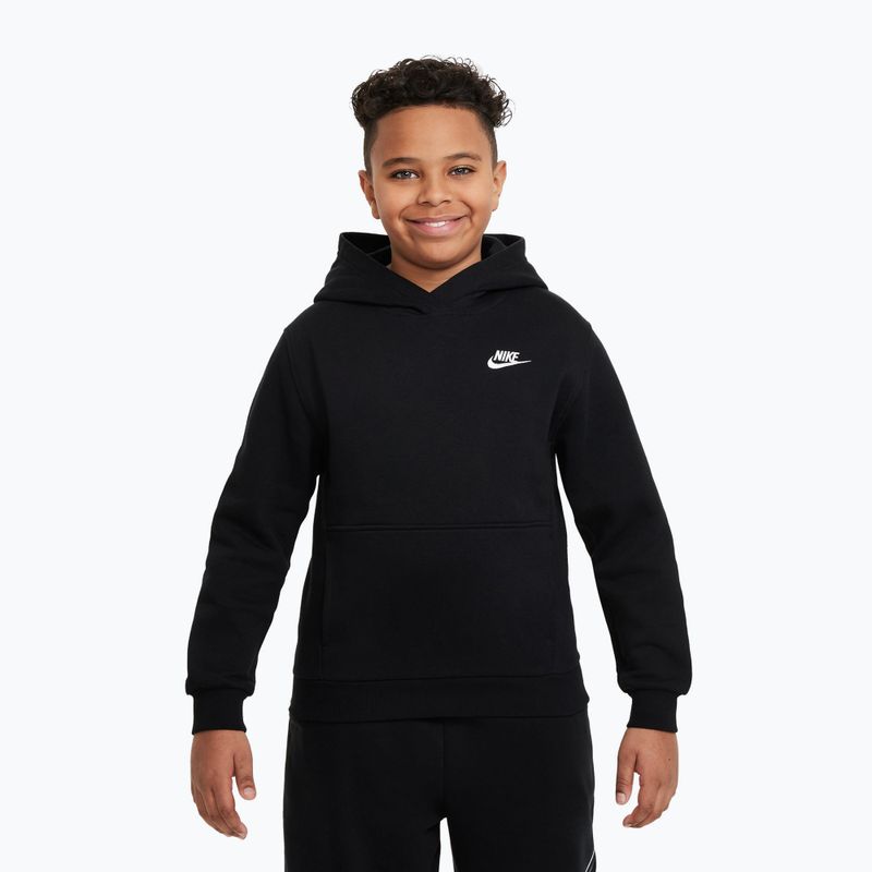 Detská mikina Nike Sportswear Club Fleece black/white 5