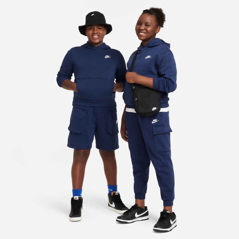 Detská mikina Nike Sportswear Club Fleece midnight navy/white 5