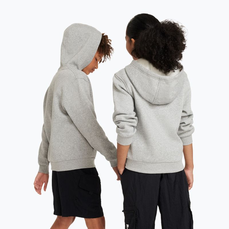Detská mikina Nike Sportswear Club Fleece dark grey heather/base grey/white 3