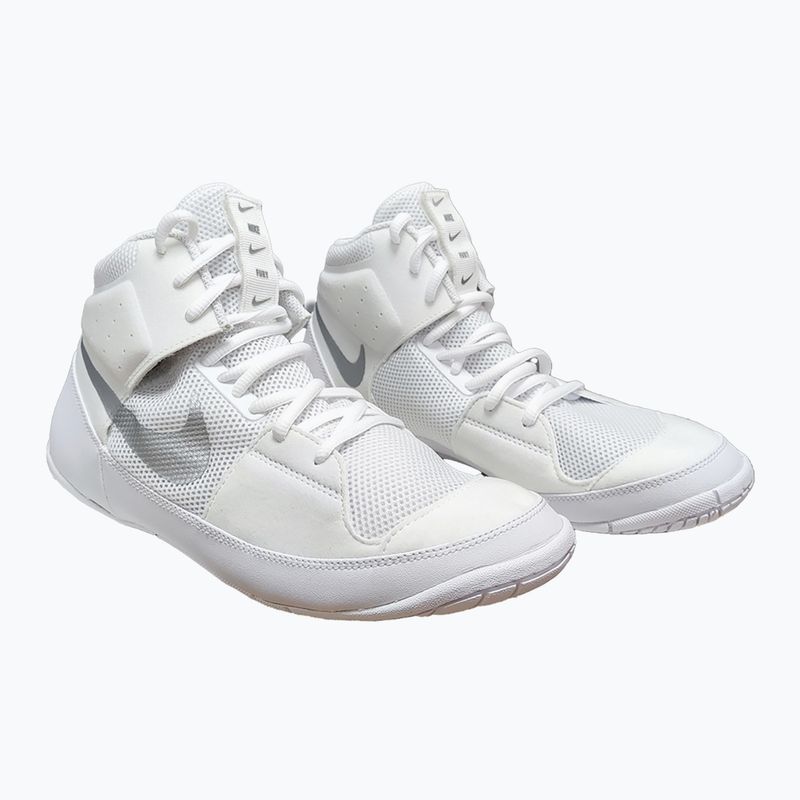 Zápasnícka obuv Nike Fury biela/metalická strieborná 5