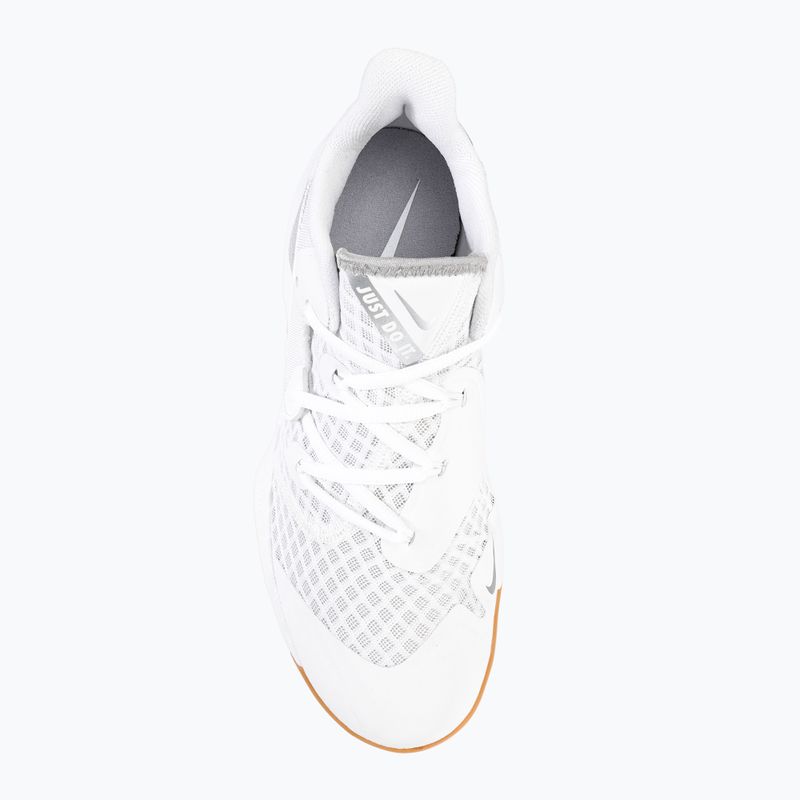 Tenisky na volejbal Nike Zoom Hyperspeed Court SE biele/metalická strieborná guma 6