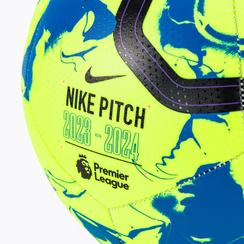 Futbalová lopta Nike Premier League Pitch white/total orangePblack  veľkosť 5 4