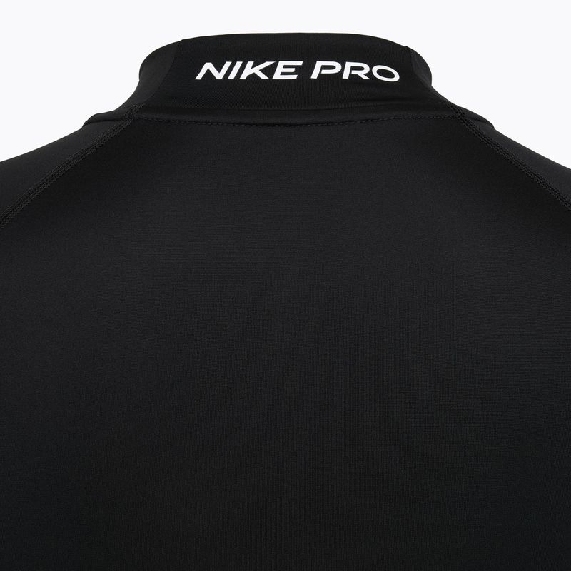 Pánske tréningové tričko longsleeve Nike Pro Dri-Fit Mock-Neck black/white 9